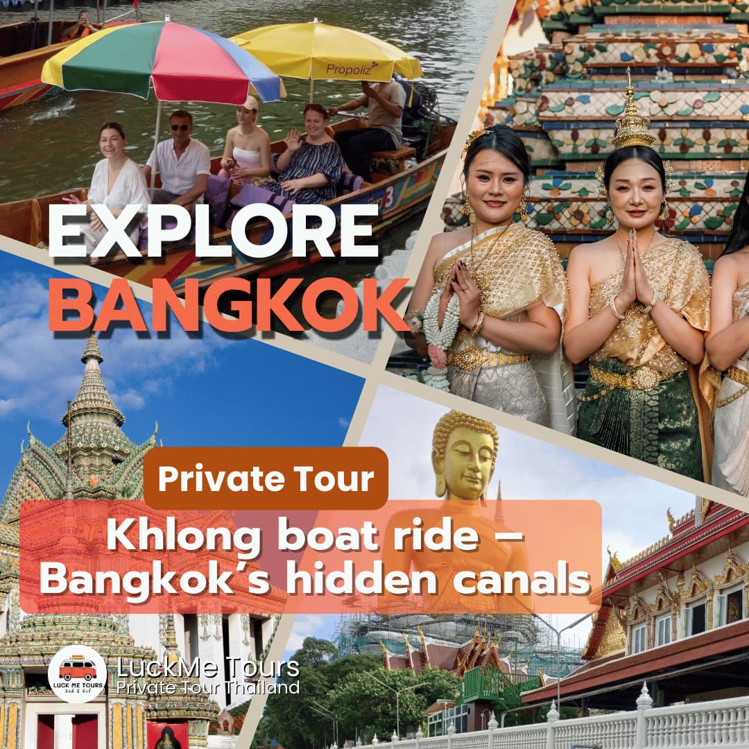 Bangkok temples & canal boat tour