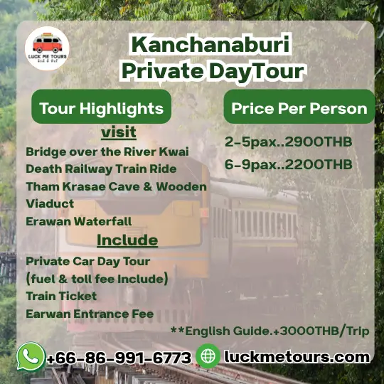 Kanchanaburi Day Trip: Death Railway & Erawan Waterfall