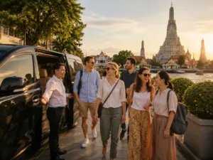 Bangkok airport pickup and Wat Arun sightseeing