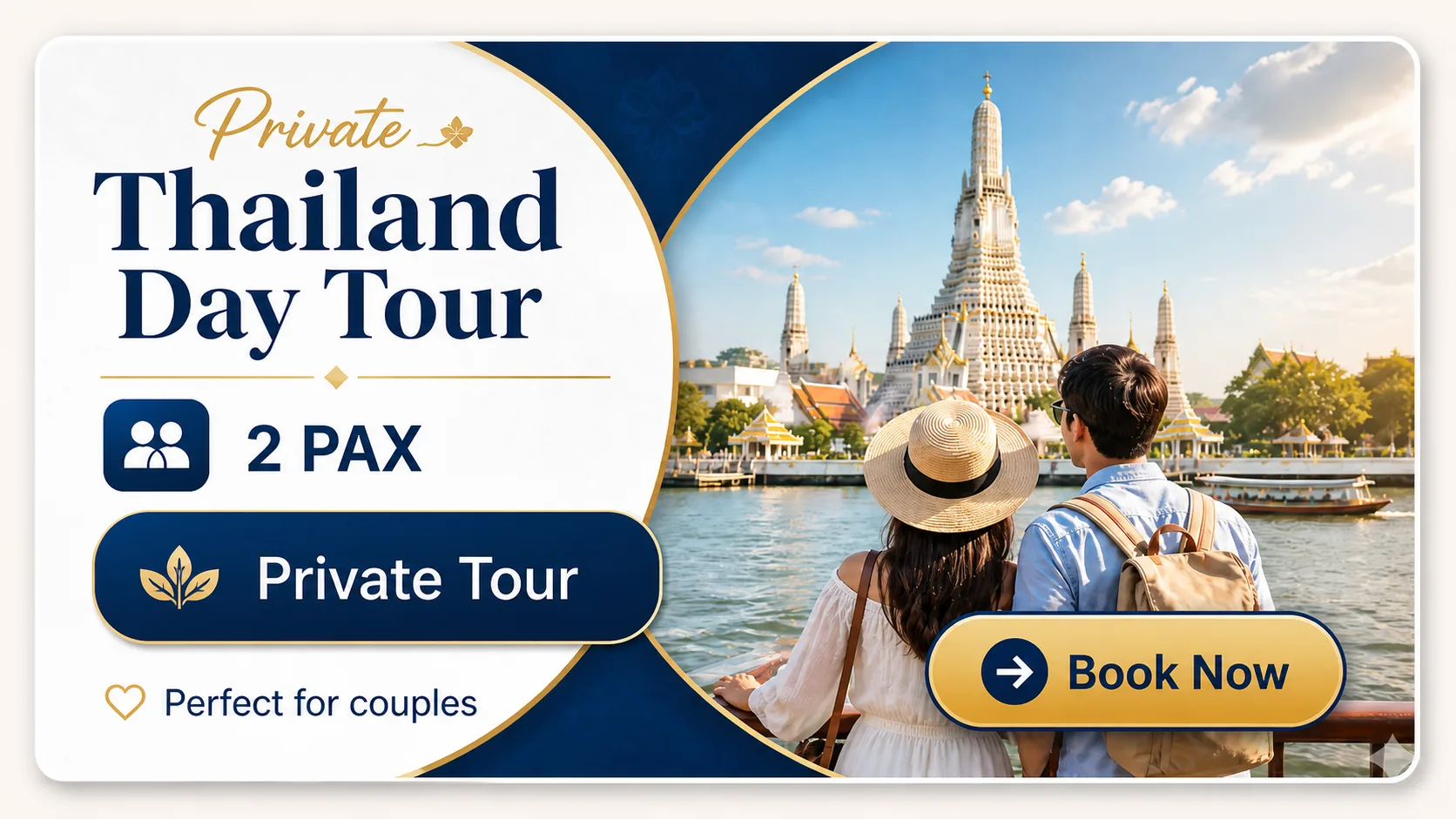 Book a private tour for 2 passengers